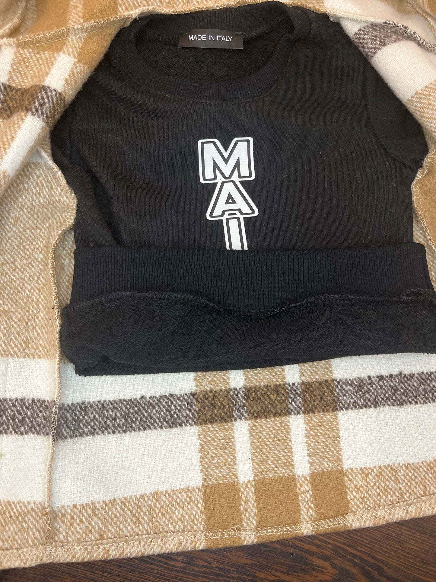 completo cappotto beige