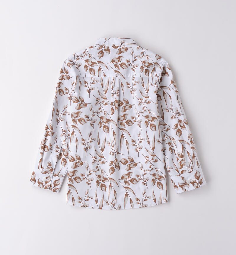 Camicia fantasia beige