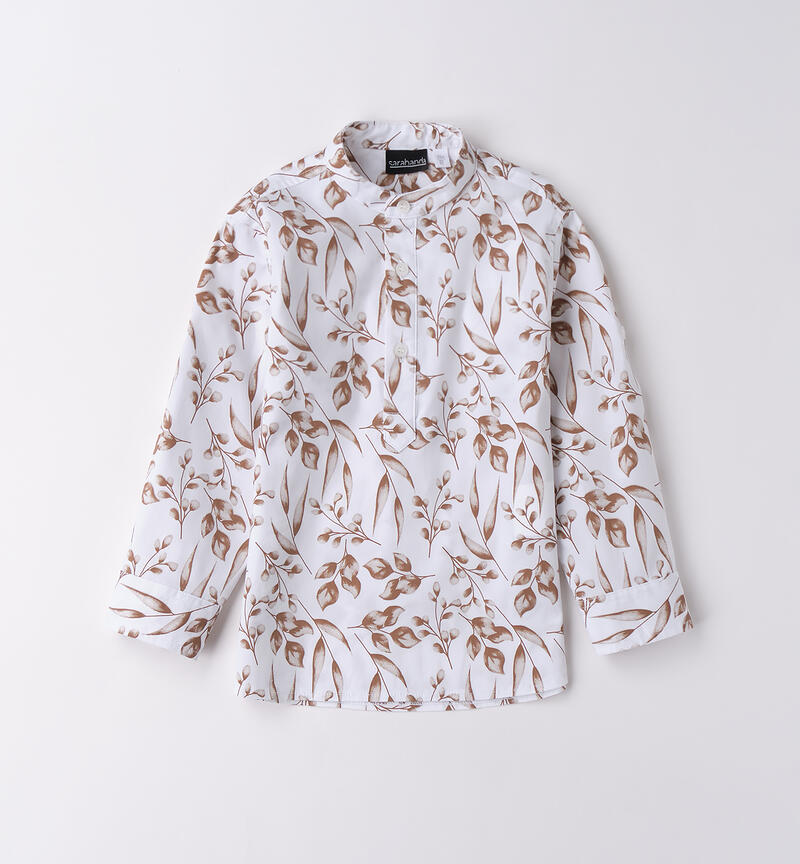 Camicia fantasia beige