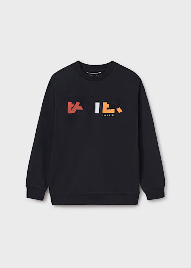 Pullover print embossed