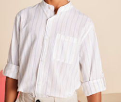 CAMICIA ML COLLO COREANO