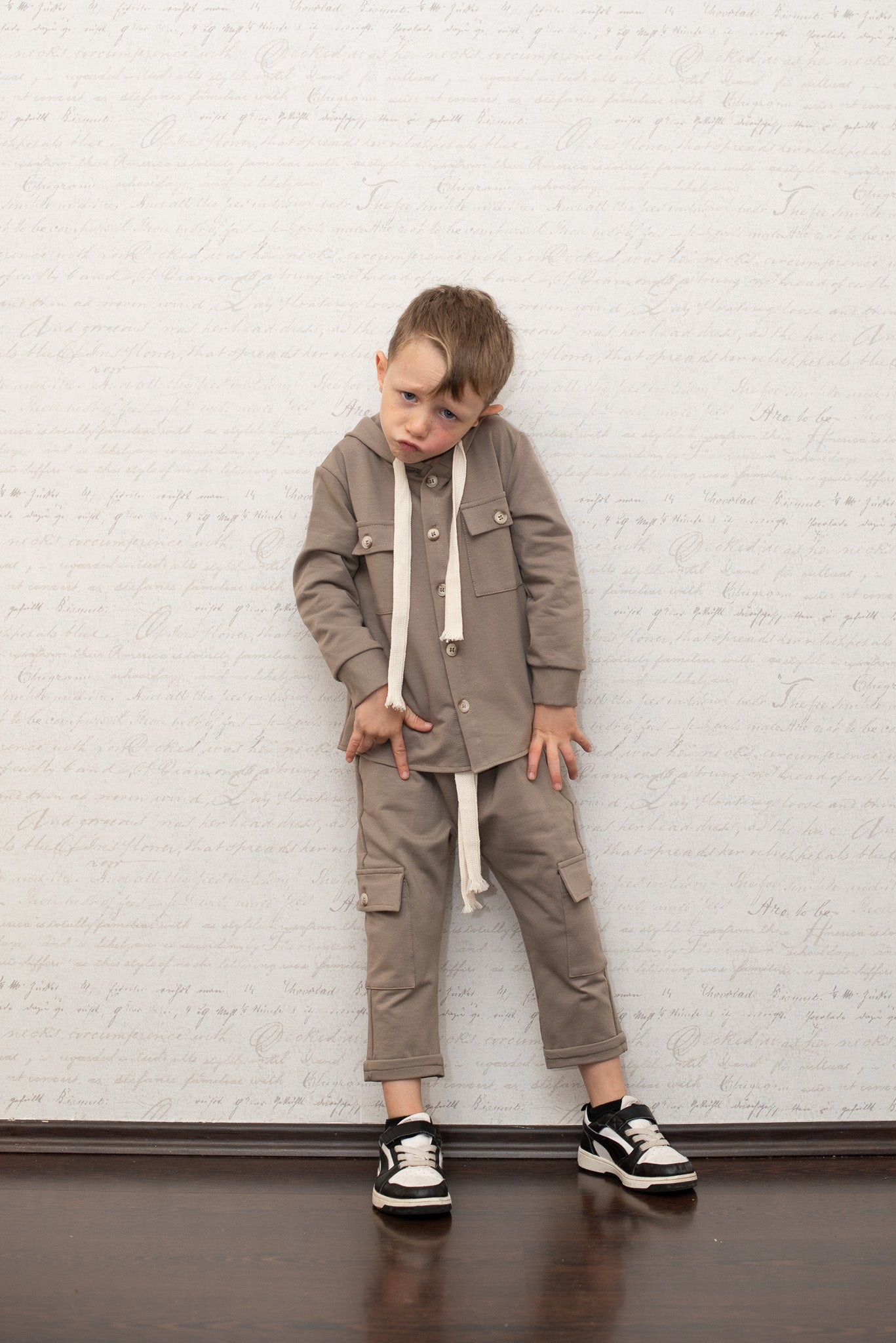 completo giacca e pantalone beige