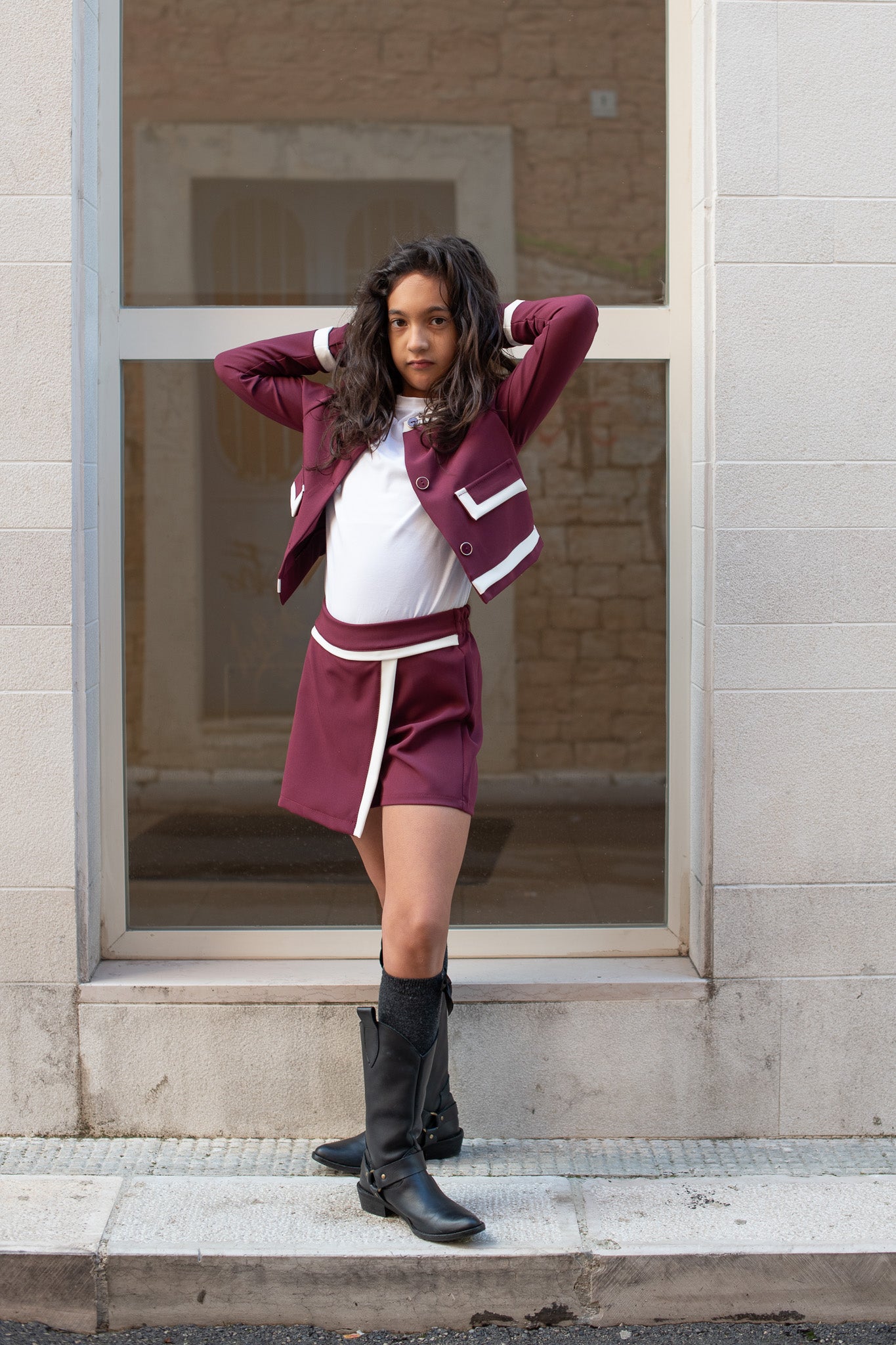 completo tre pezzi bordeaux