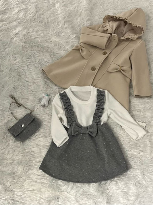 cappottino beige bimba
