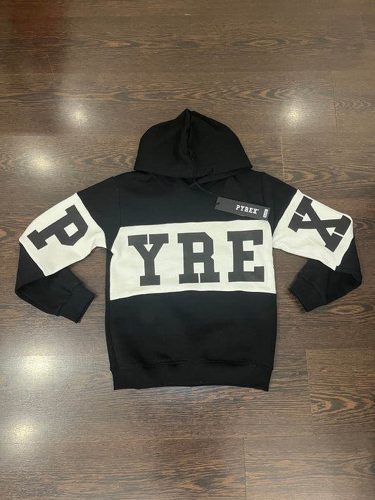 felpa pyrex bianca e nera