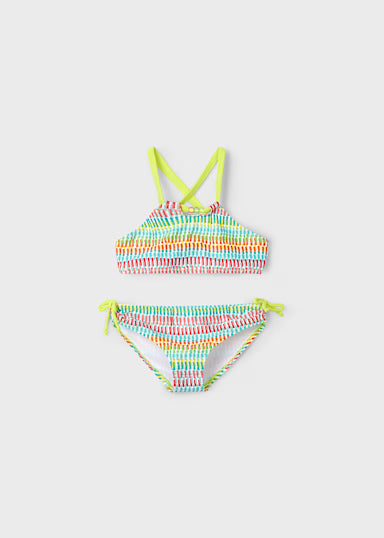 Bikini stampa fiocco bambina