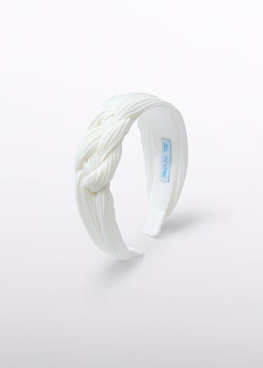 cerchietto chiffon plissettato