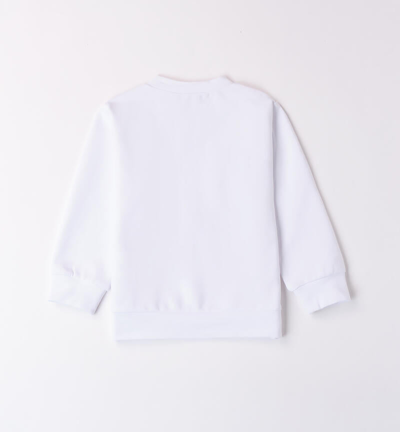 FELPA ZIP BIANCA