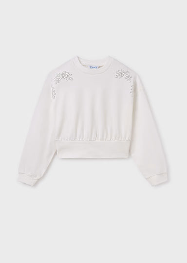 pullover ricamato