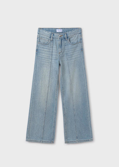Pantalone lungo jeans wide leg
