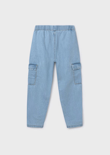 Pantalone lungo jeans fluido