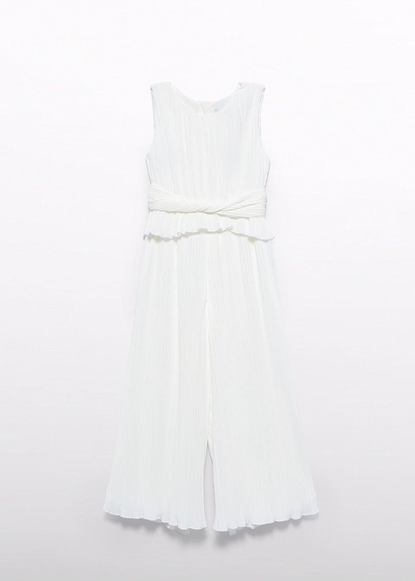 tuta lunga chiffon plissetata