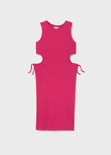 vestito midi costine